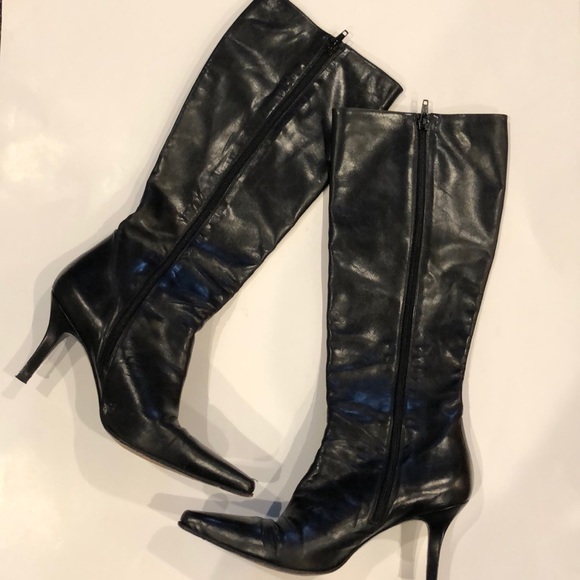 STUART WEITZMAN Leather Stiletto Boots - Picture 2 of 4